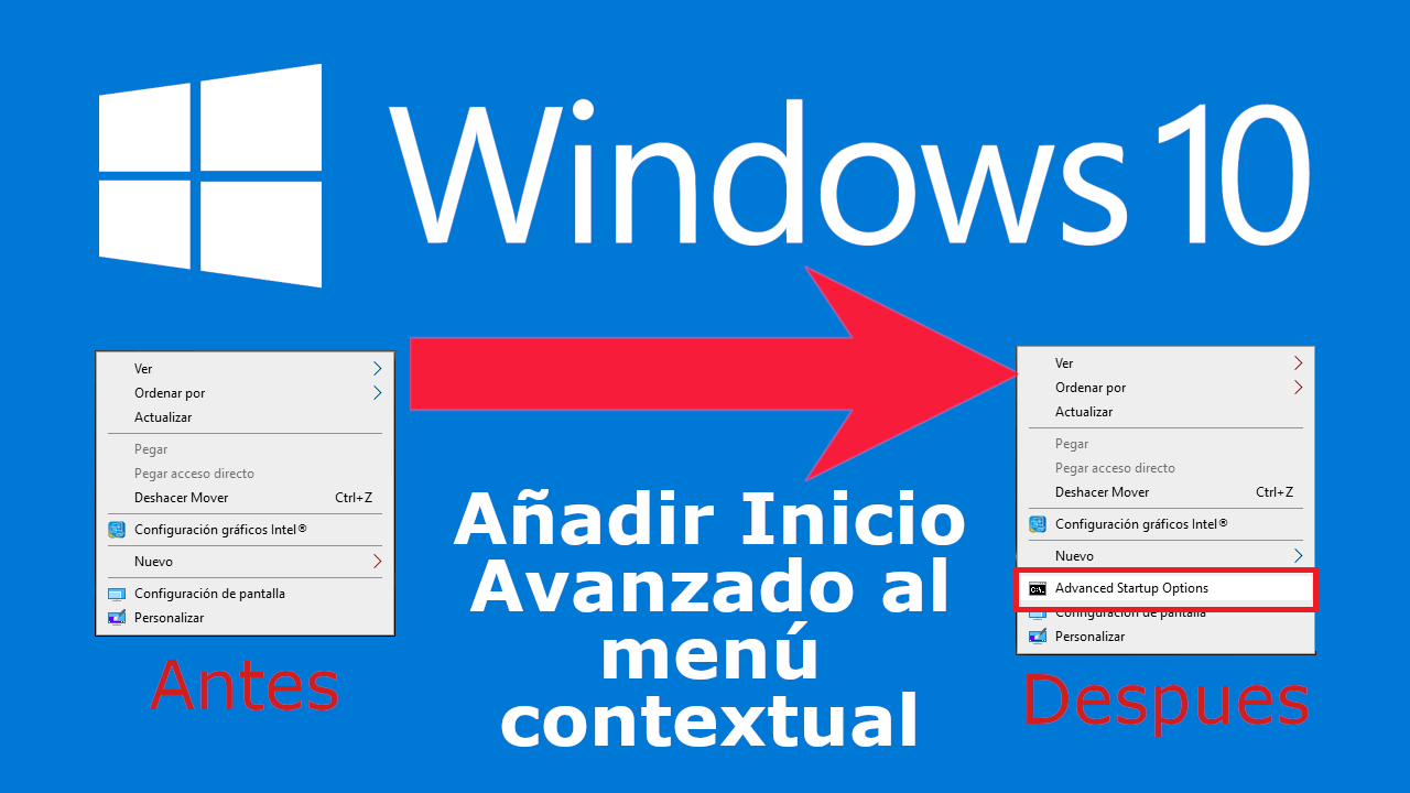Añadir El Inicio Avanzado Al Menú Contextual De Windows 10 3819